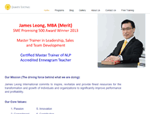 Tablet Screenshot of jamesleong.com